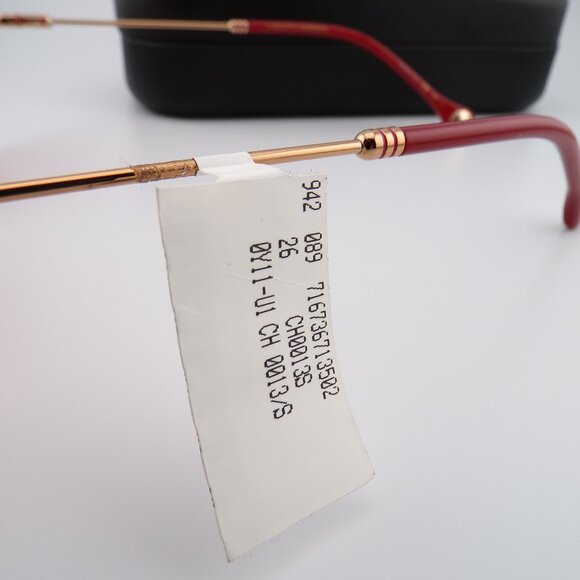 Carolina Herrera Heart Cut Out Shades, Round Rimless Stainless Steel Unique Y2K